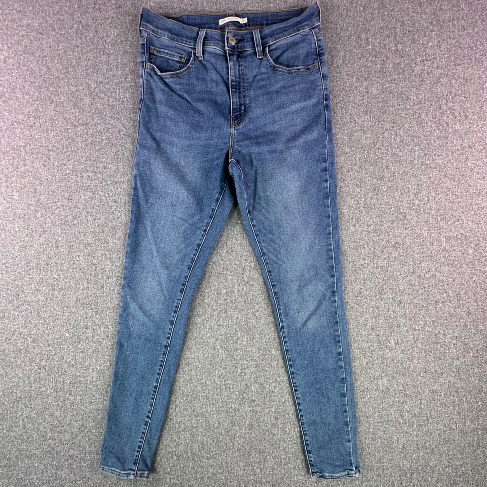 Levi's Jeans Womens 30 720 High Rise Super Skinny Blue Stretch Denim